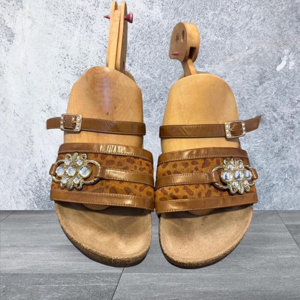 Rare! BIRKENSTOCK SANDALS SIZE 36 -U.s. Size 6 CHEETAH PRINT/EMBELLISHED!
